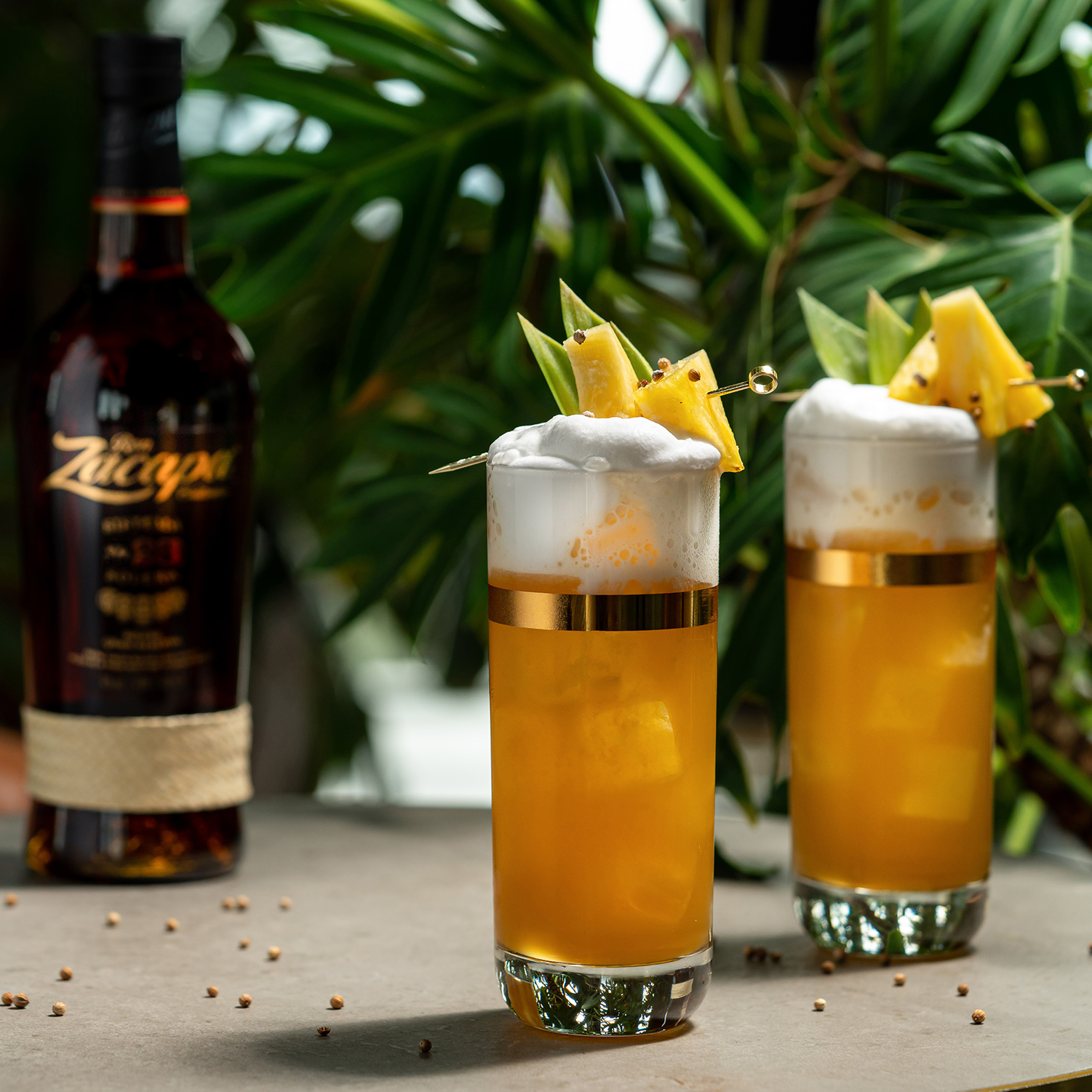 Zacapa Rum Fizz Cocktail